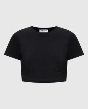 The Attico Black top with logo embroidery 261WCT00364JJJ025AA