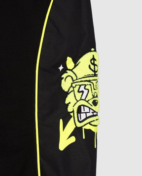 Sprayground Children's black joggers Graffiti Bear SPY1444E