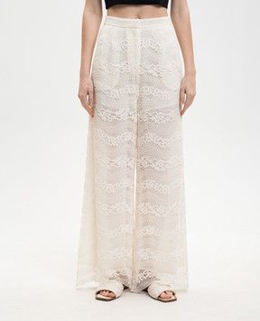 Twinset Ivory lace pants 261TP2901