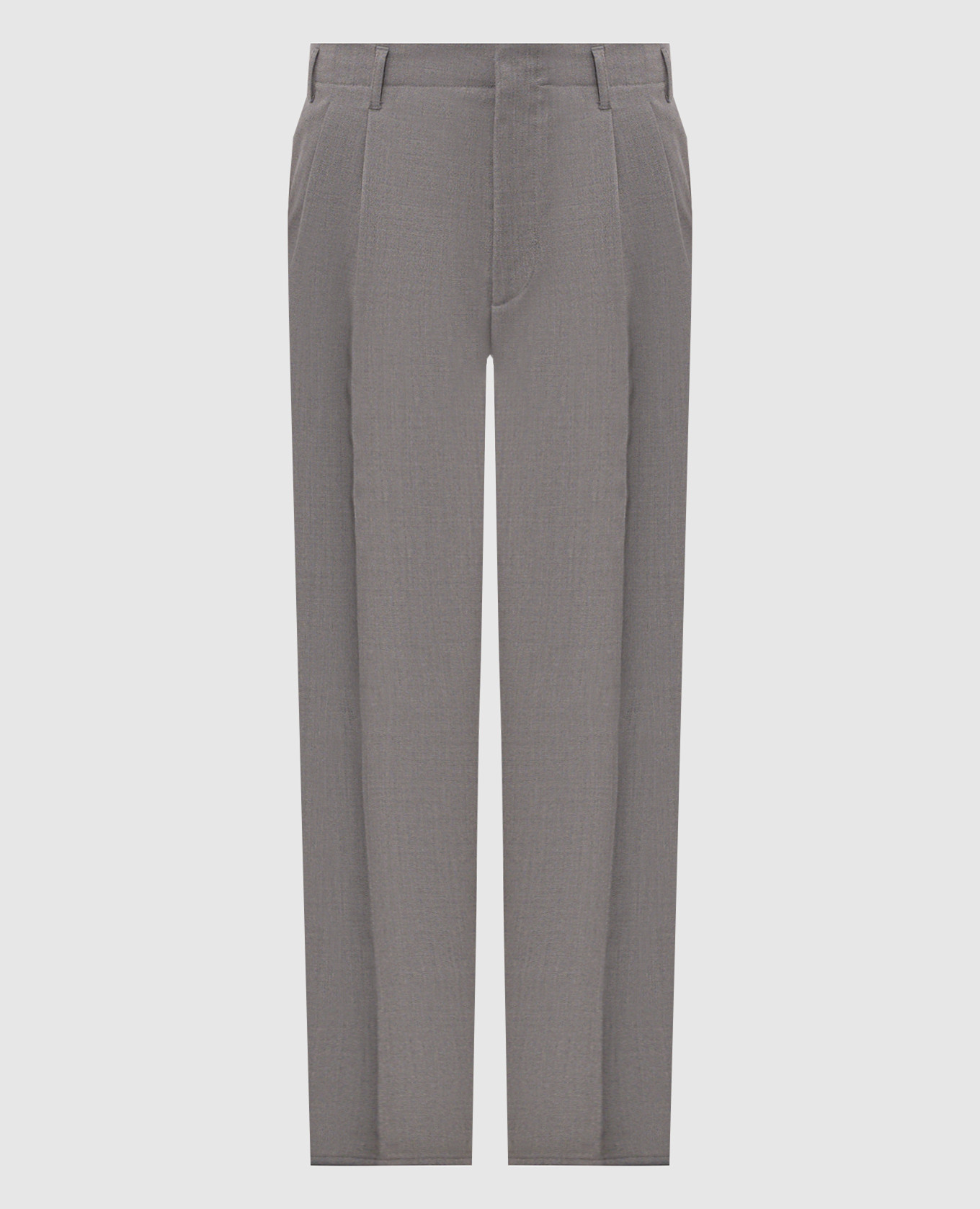 Gray wool pants