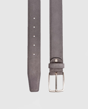 ISAIA Gray suede belt FB0047PLF04