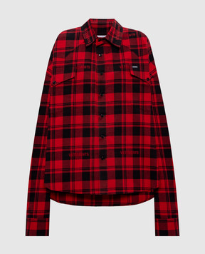 Vetements Red checkered shirt ME76FS557RB