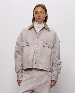 SSHEENA Jiacca pink denim jacket 26FWJIACCADF26004