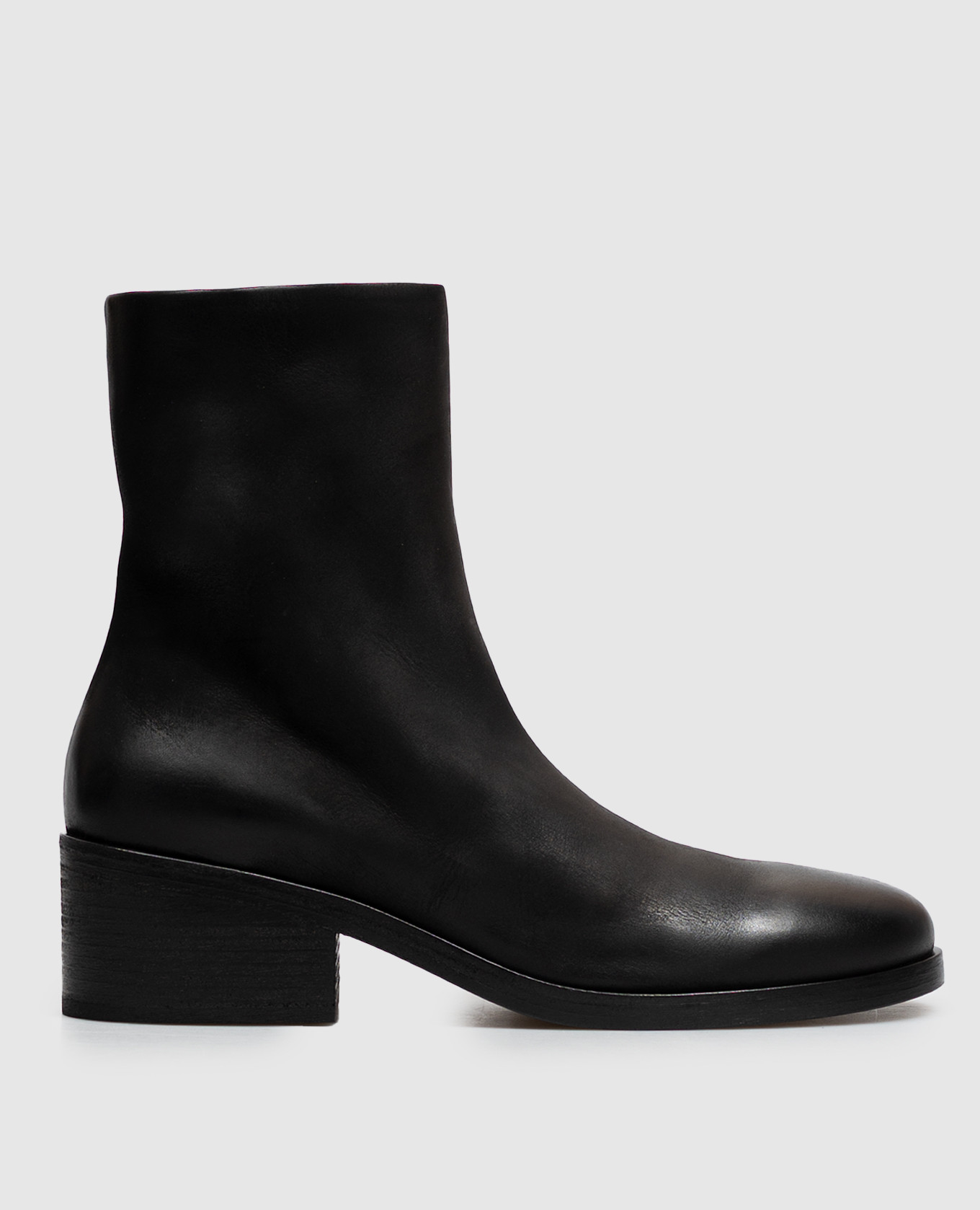 Black leather Olo boots Marsell