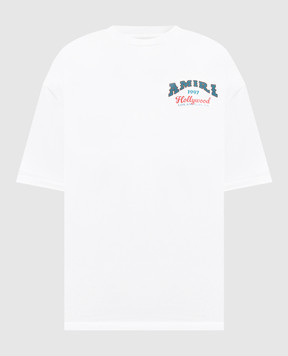 AMIRI White T-shirt with Hollywood print AM426JR034