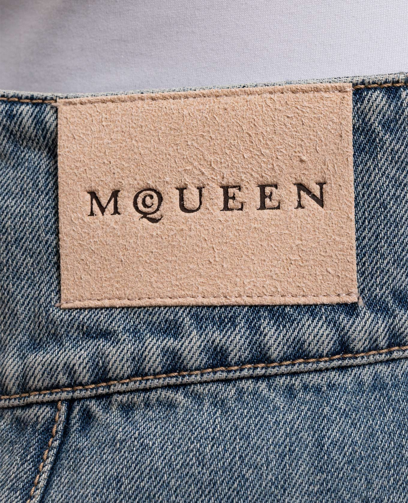 Blue flared jeans with cuffs Alexander McQueen 5