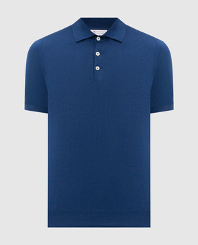 Brunello Cucinelli Blue polo shirt M29800125
