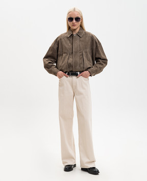 ARMA Frederica brown suede jacket 005L26102402