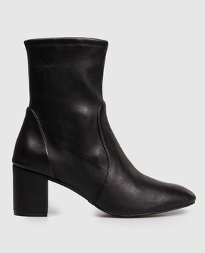 Stuart Weitzman Black leather ankle boots YULIANA S6277