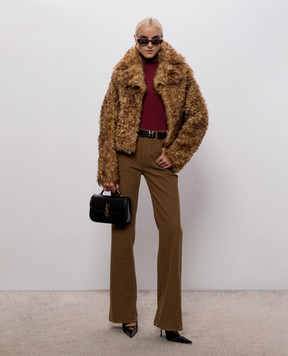 Saint Laurent Brown corduroy flared pants 873630Y19PA