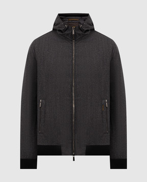 MooRER ONIRO gray wool down jacket ONIROFFL