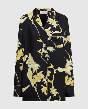 Max Mara Sportmax Black MANDARE silk blouse SPXMANDARE
