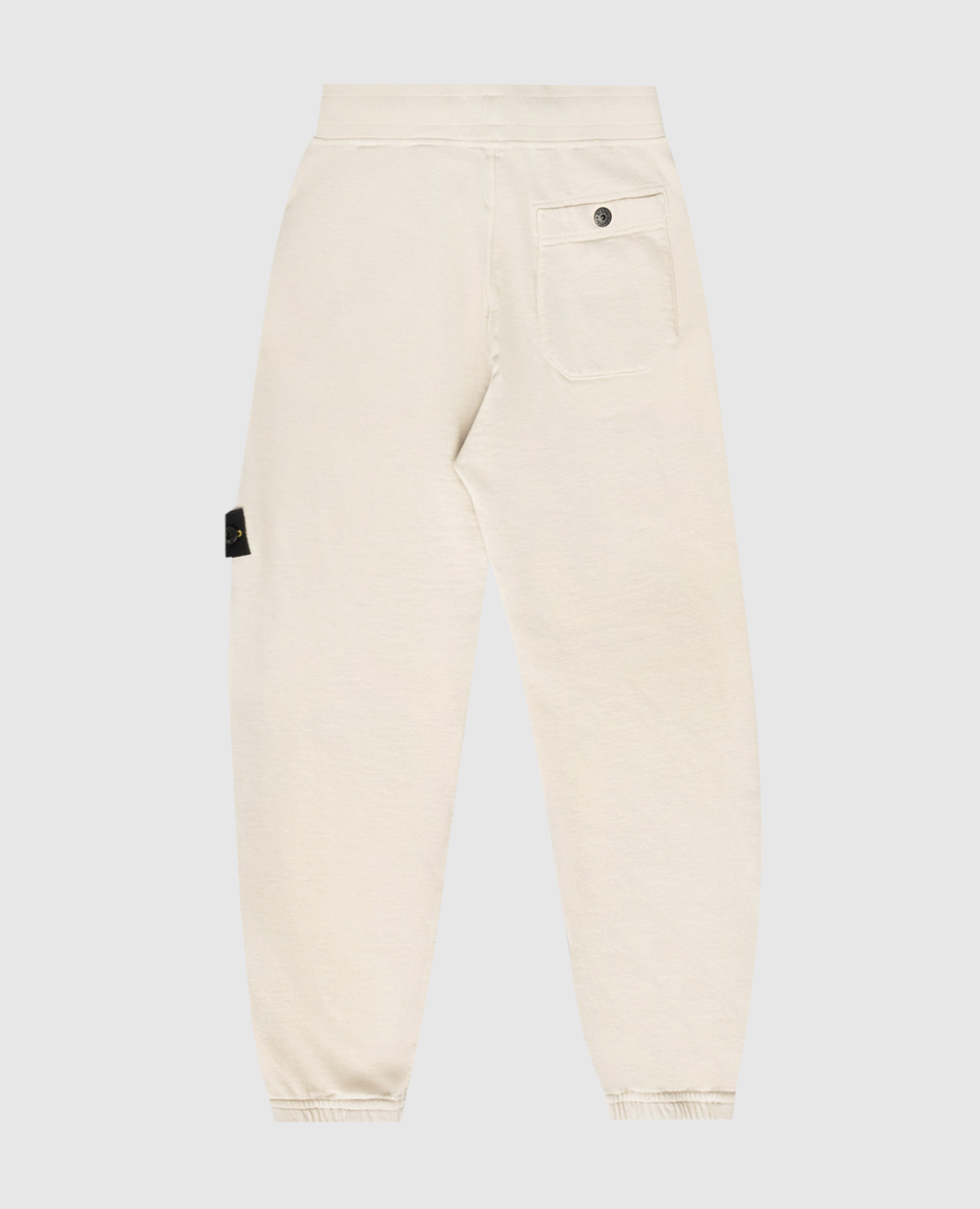 Beige joggers with logo Stone Island 2