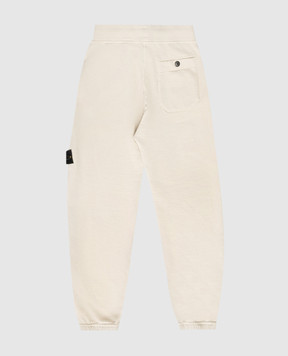 Stone Island Beige joggers with logo L1S166200007S004068