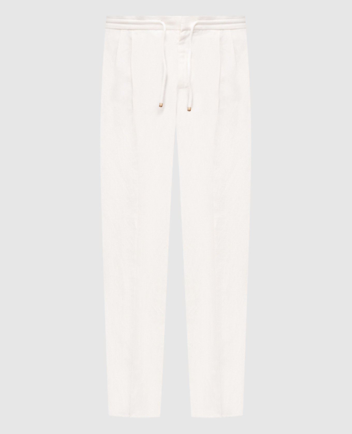 White linen pants