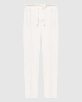 Brunello Cucinelli White linen pants MH255E1710