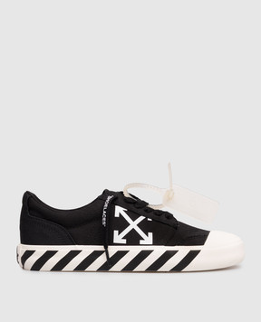 Off-White Black Vulcanized Undercut Sneakers OWIA28QC99FAB001