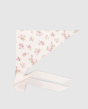 Magda Butrym Pink printed scarf KNITWEAR22SCARF393526