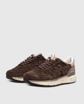 Premiata MICK brown sneakers with logo patch MICK