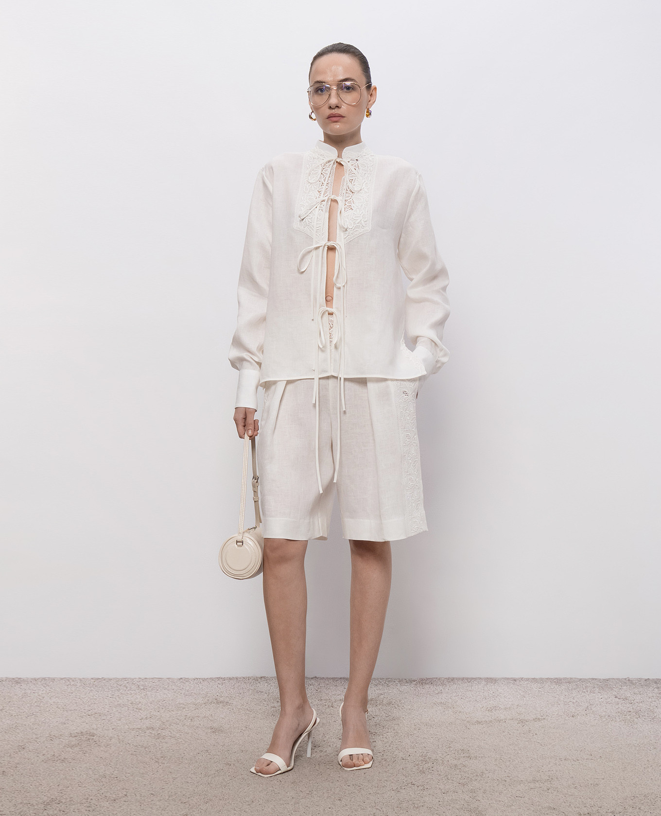 Ivory linen blouse Ermanno Scervino Life 2