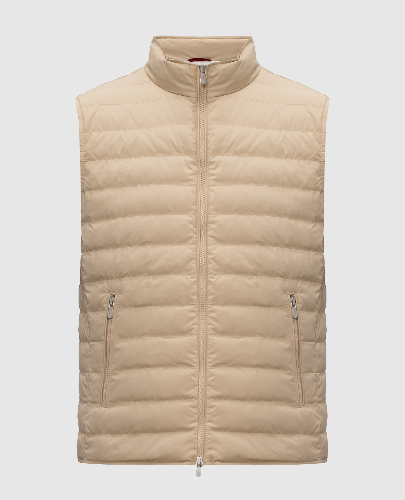Beige down vest