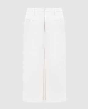 Dondup White midi skirt G621IS0021DXXX