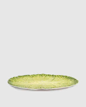 Au Bain Marie Green ceramic oval dish Cabbage ABMBAACHPL1