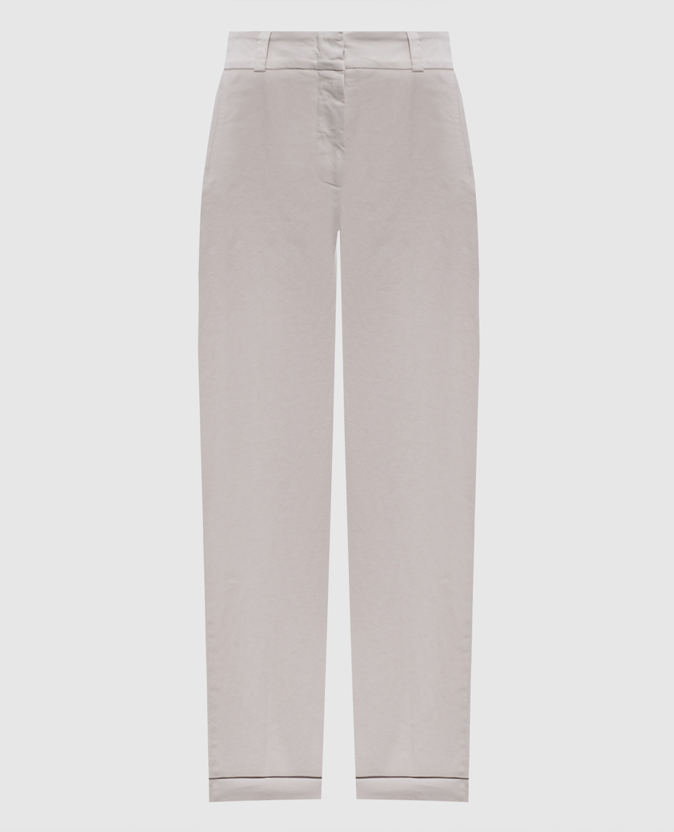 Gray pants with lapels