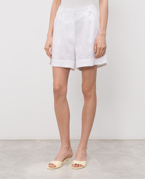 Max & Co Melia white linen shorts MCOOMELIA