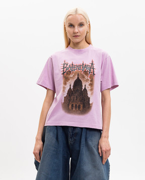 Balenciaga Pink Sacré Cœur T-shirt 850990TUVE4