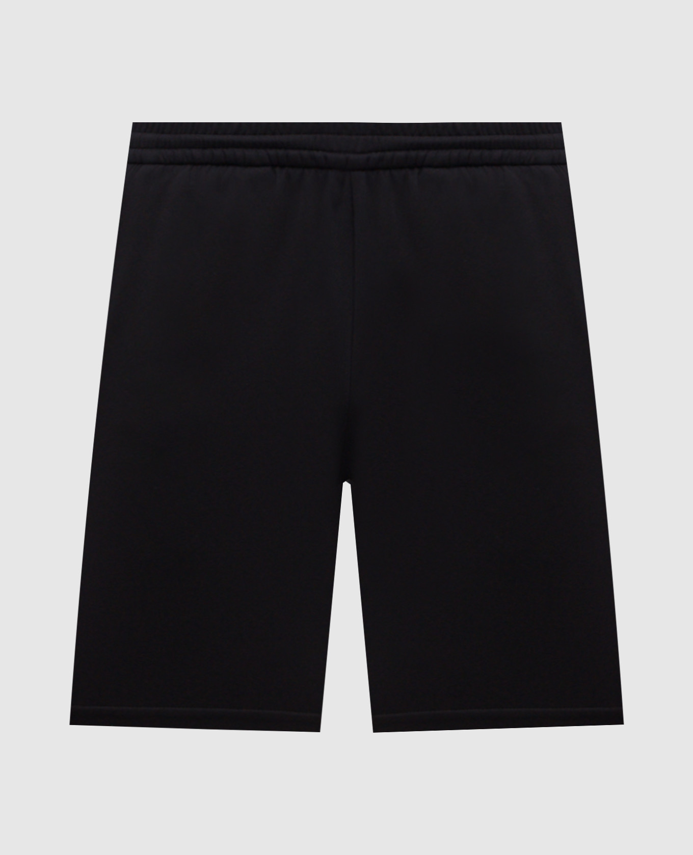 

Black shorts with textured octagonal emblem Stefano Ricci