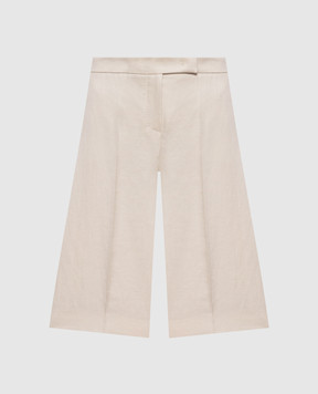 Max Mara Beige linen Bermuda shorts KAKI MXMKAKI