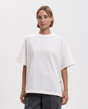 Jil Sander White T-shirt with logo print J02GC0173J20347