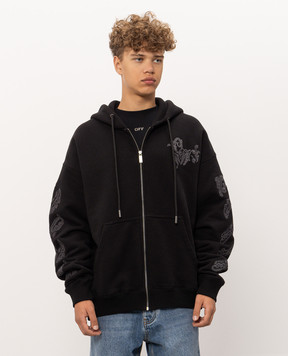 Off-White Black Paisley Sports Jacket 44MBE015F26F005