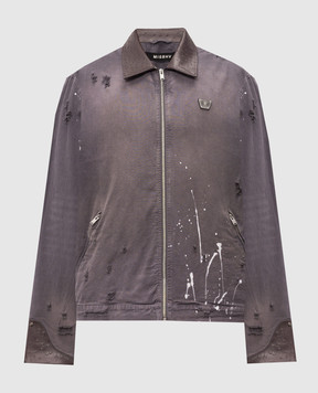 Misbhv Gray jacket with holes 260U133