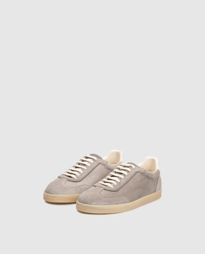 Brunello Cucinelli Gray suede sneakers MZUMGLJ336