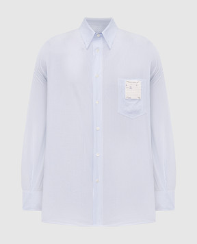 Maison Margiela MM6 Blue striped shirt SH2DT0048M35874