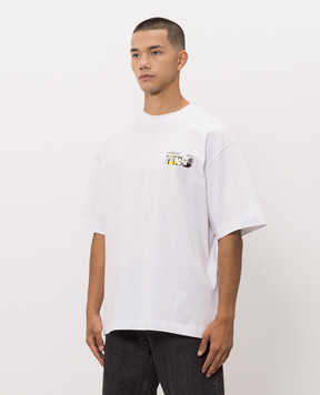 Off-White White T-shirt with Industrial Arrow print 44MAA120F26J00Z
