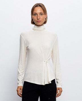 Twinset Beige golf with drapery 262LI2VAA