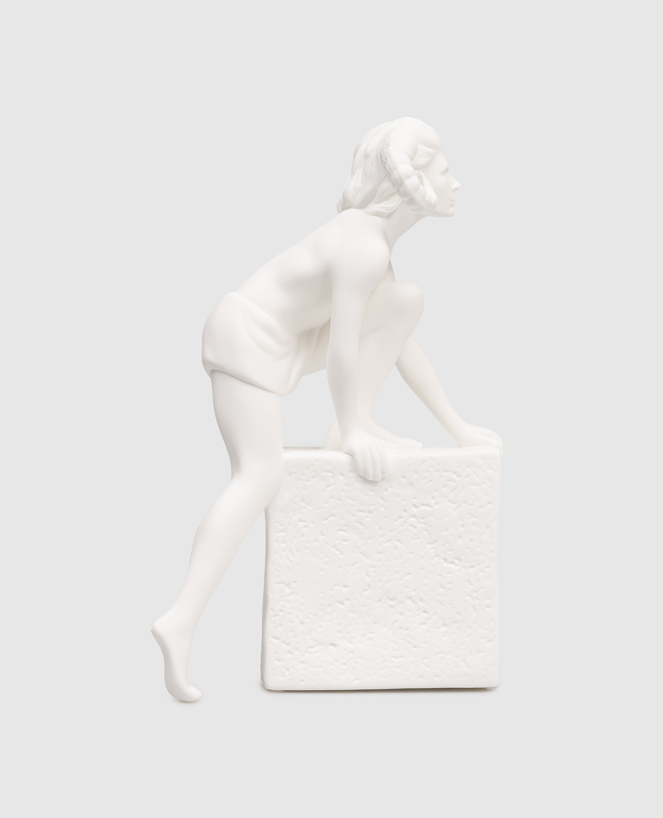 

Decorative porcelain figurine Zodiac Aries man Palais Royal, White