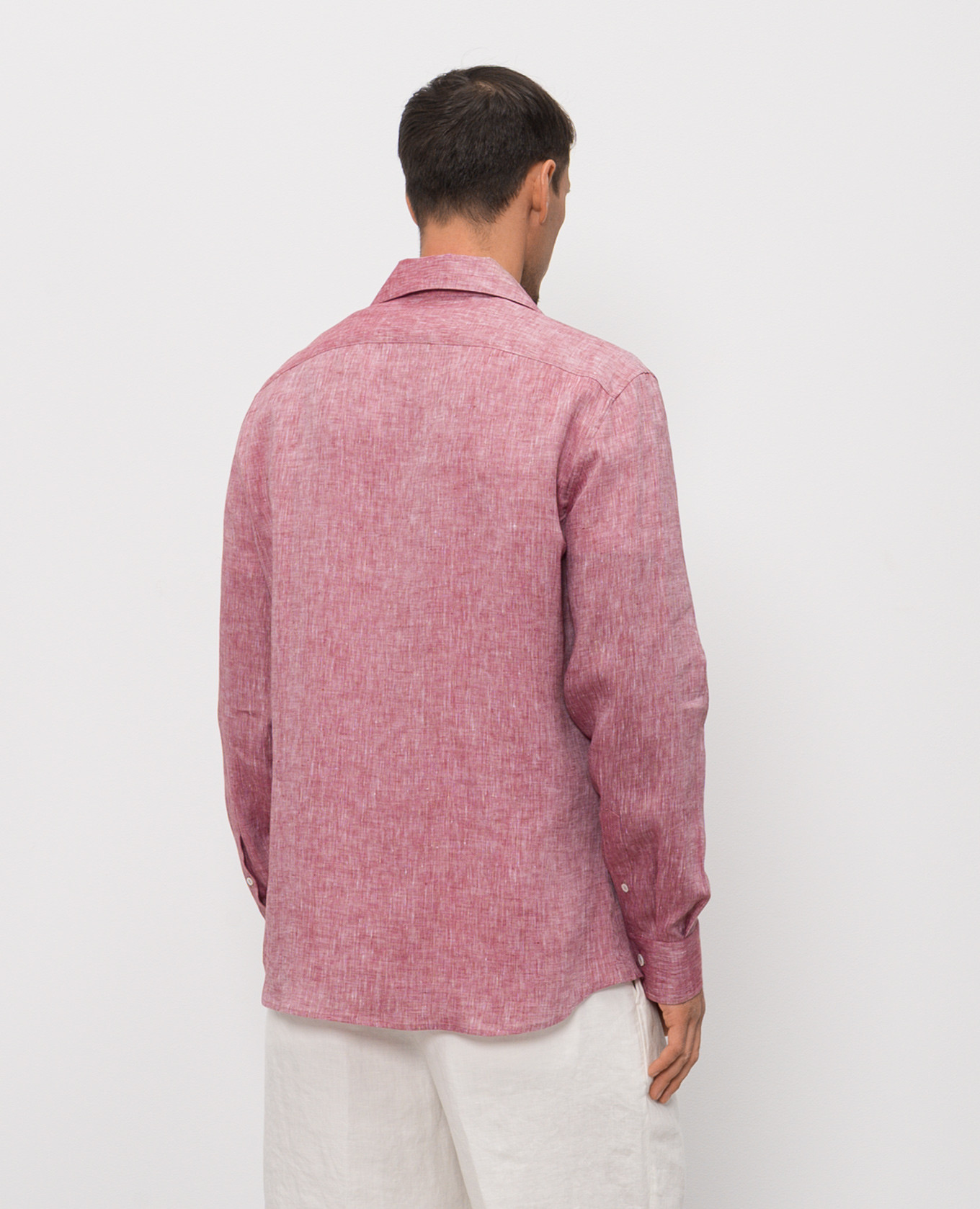 

Burgundy linen shirt Brunello Cucinelli