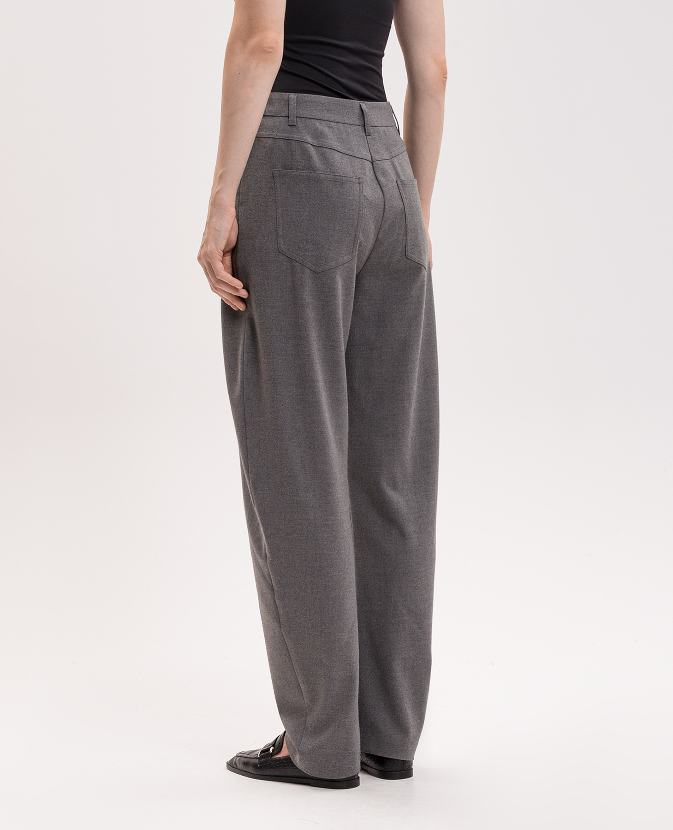 Gray pants Twinset 4