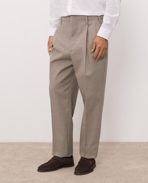 Brunello Cucinelli Beige wool pants ME267S2440