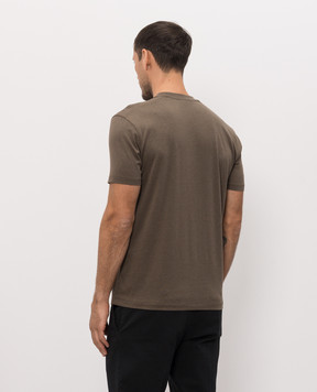 Tom Ford Brown T-shirt with monogram embroidery JCS004JMT012