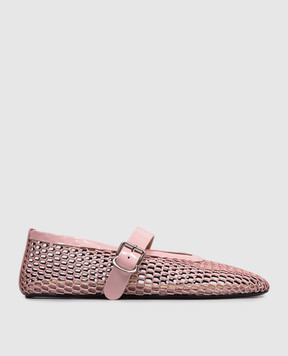 Babe Pay Pls Pink glitter ballet flats 225151LA