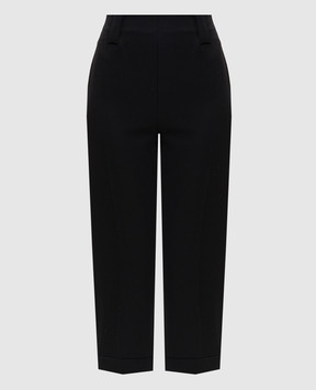 Versace Black wool capris 10234781A17793