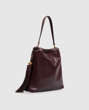 Etro Burgundy leather pouch bag KALISPERA WP1B0039AP466