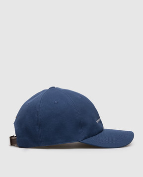 Brunello Cucinelli Blue cap with logo M252D9850