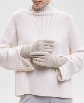 Allude Beige cashmere gloves 26592000