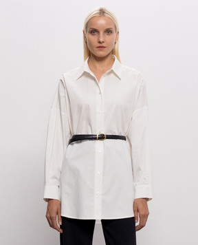 Twinset White shirt with belt 262LI2APP